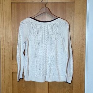 J. Crew Boatneck Cable Sweater